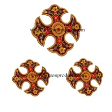 Red Embroiderer Cross  